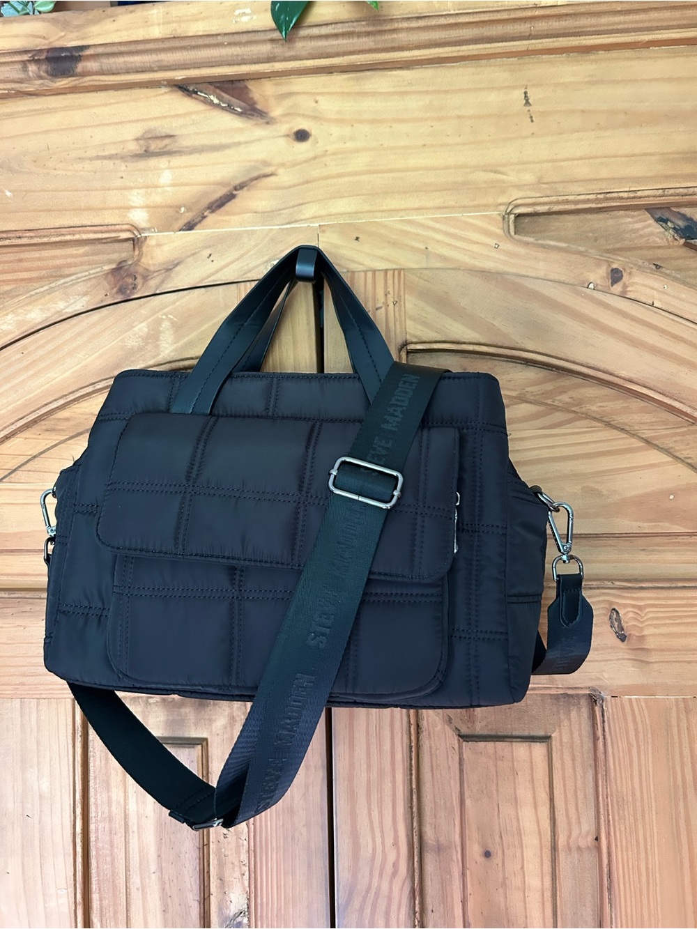 NWOT STEVE MADDEN Quilted Satchel Crossbody